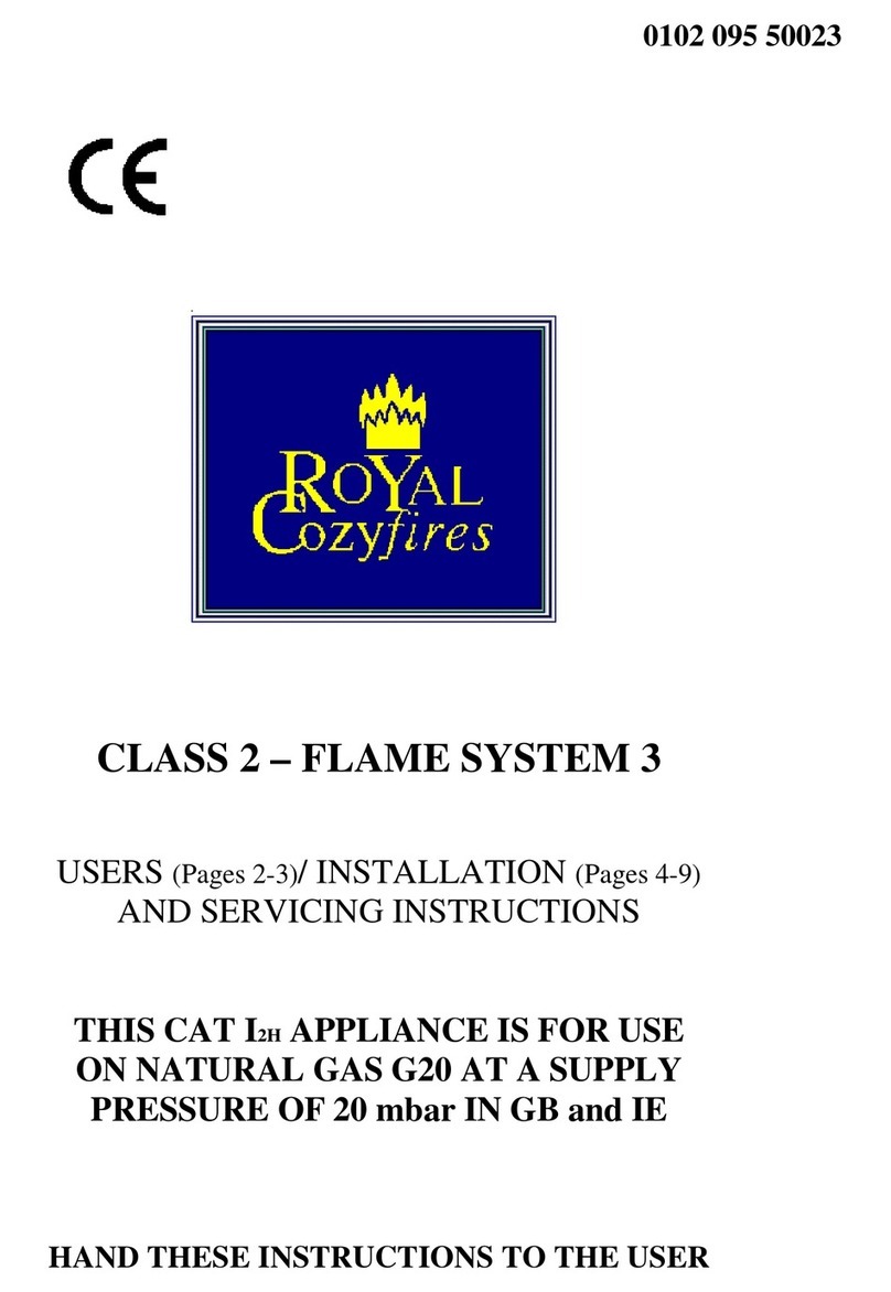 Royal Gas Fire user manual Royal Gas Fire user manual