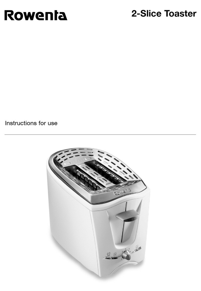 Rowenta 2-Slice Toaster Instructions for use Rowenta 2-Slice Toaster Instructions for use
