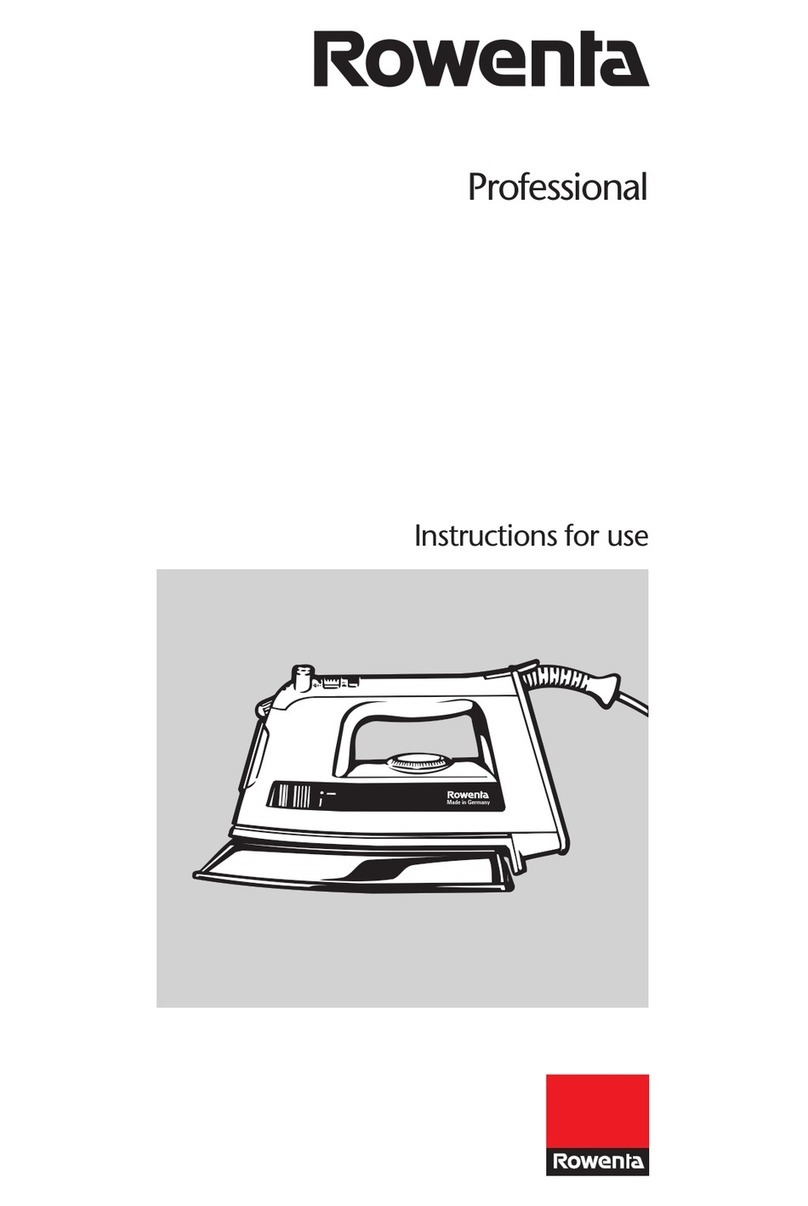 Rowenta Professional DE 873 Instructions for use