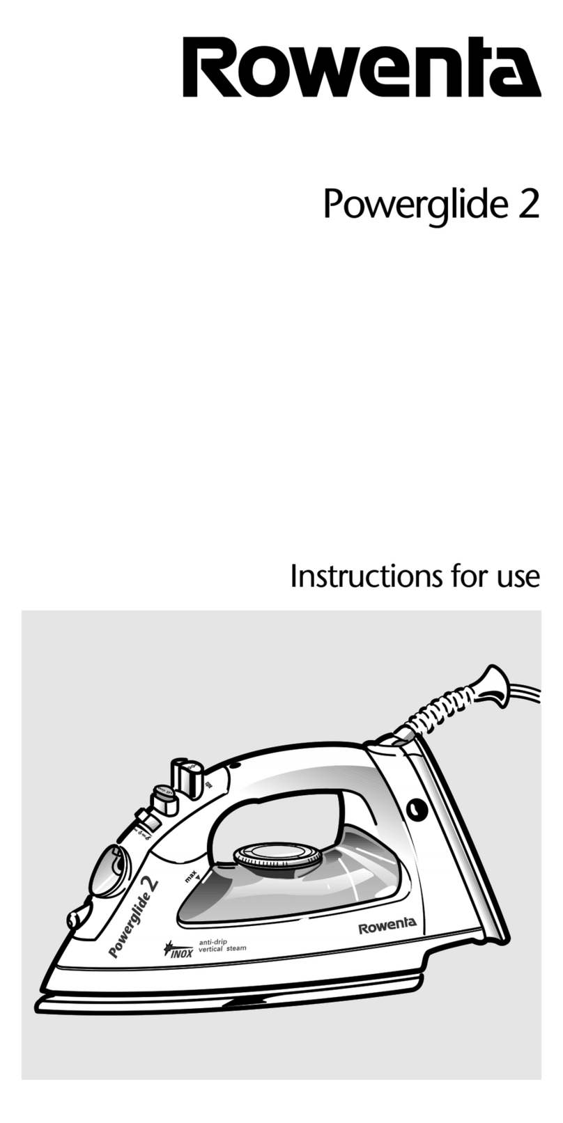 Rowenta Powerglide 2 Instructions for use