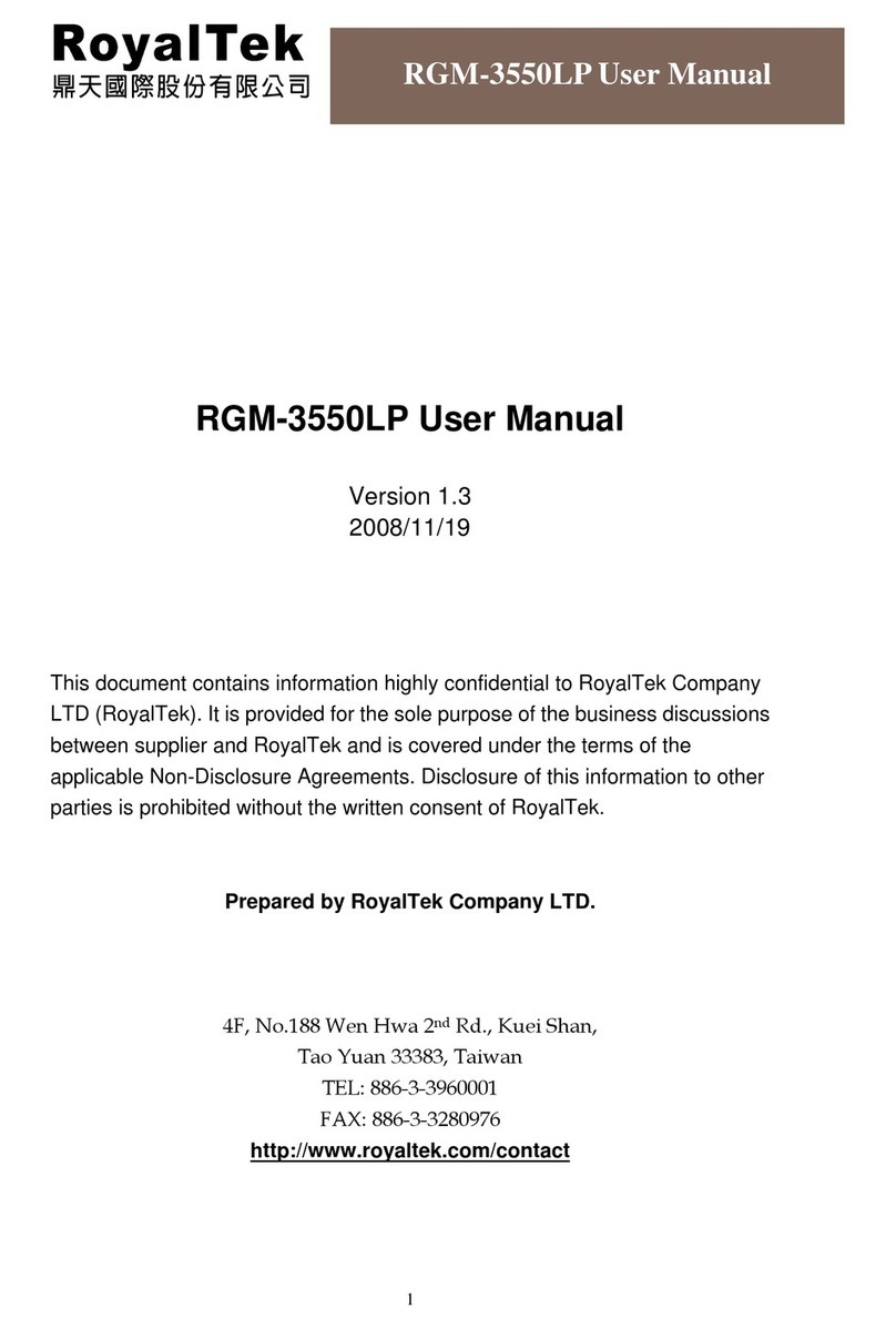 RoyalTek RGM-3550LP User manual RoyalTek RGM-3550LP User manual