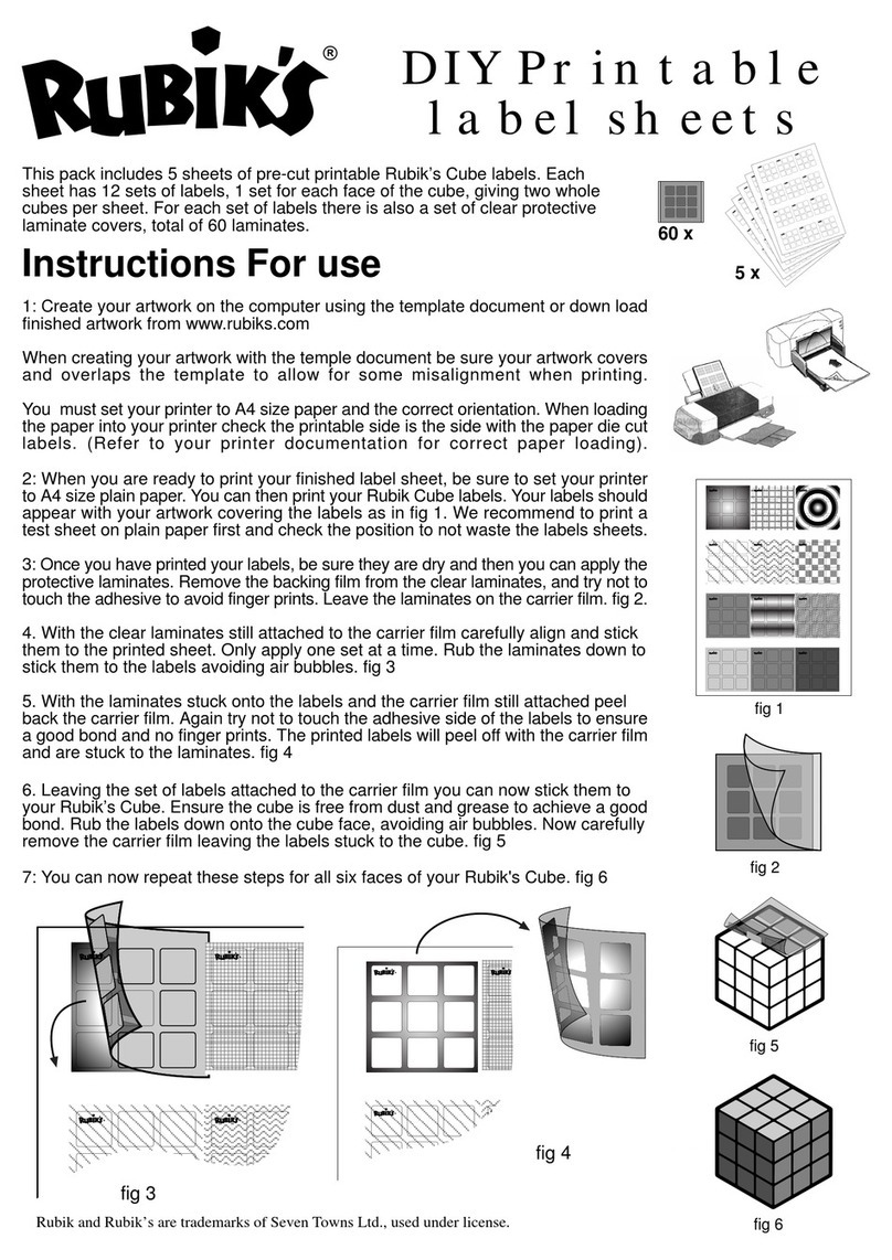Rubik's Rubik's Cube Instructions for use