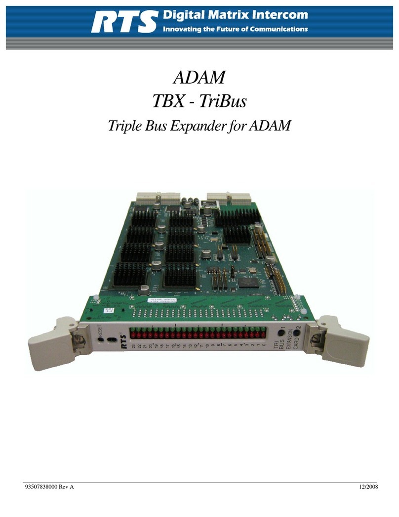 RTS TBX - TriBus ADAM User instructions
