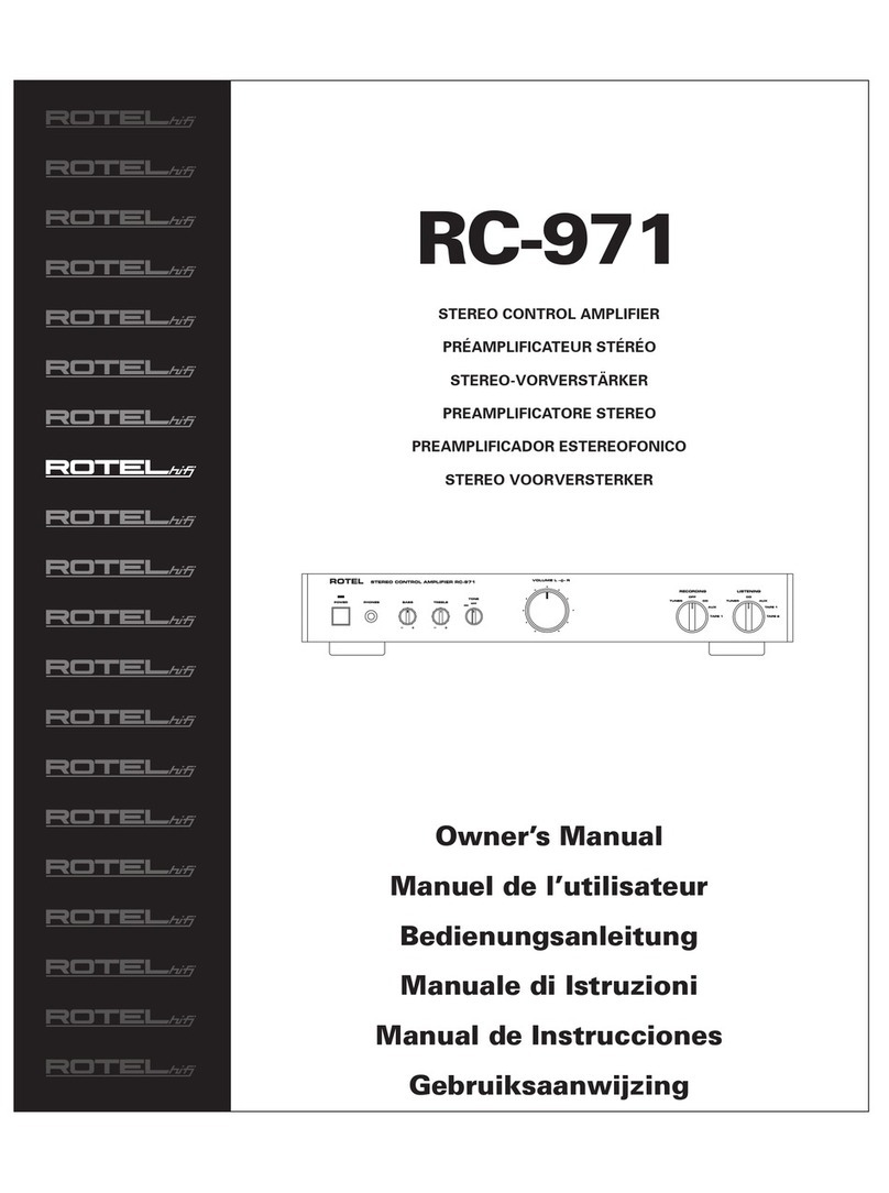 Rotel RC-971 User manual