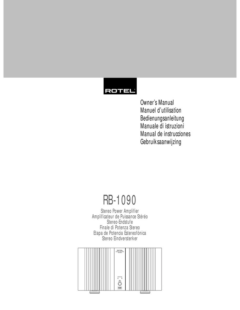 Rotel RB-1090 User manual