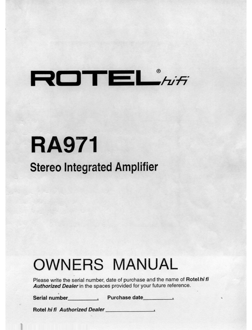 Rotel RA971 User manual