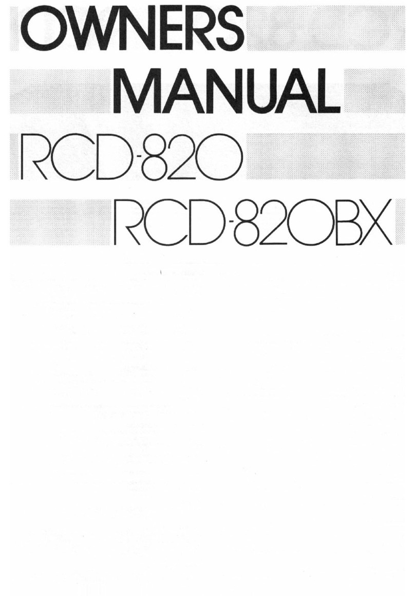 Rotel RCD-820 User manual Rotel RCD-820 User manual
