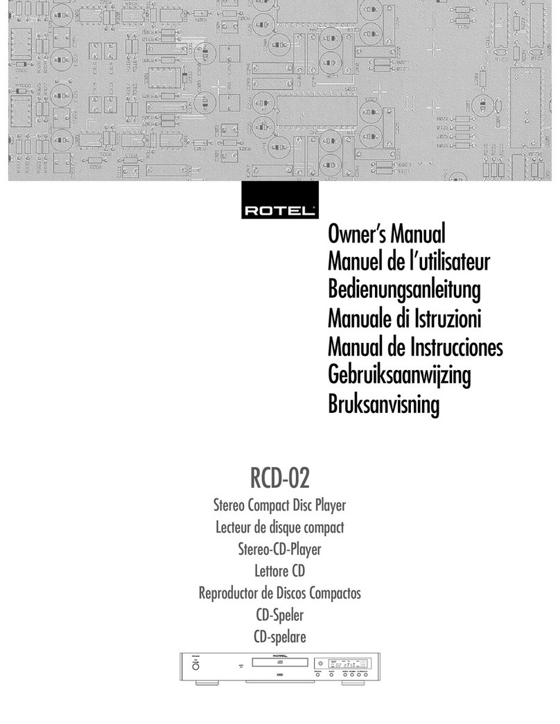 Rotel RCD-02 User manual