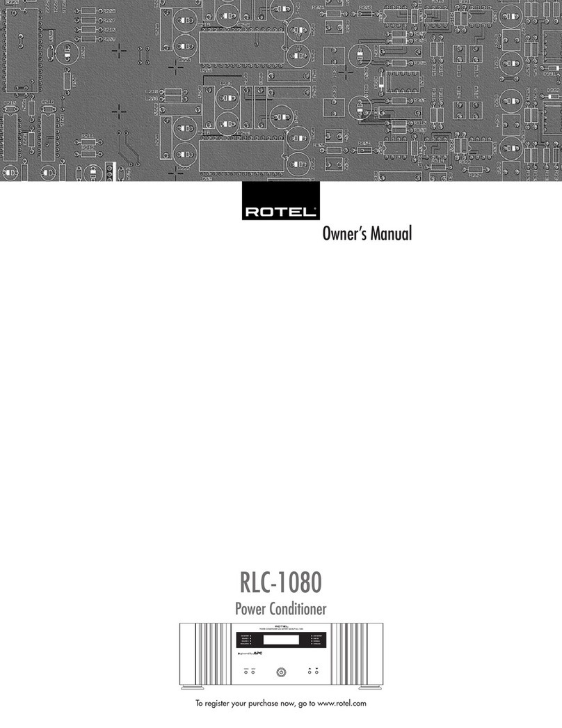Rotel RLC-1080 owner's manual