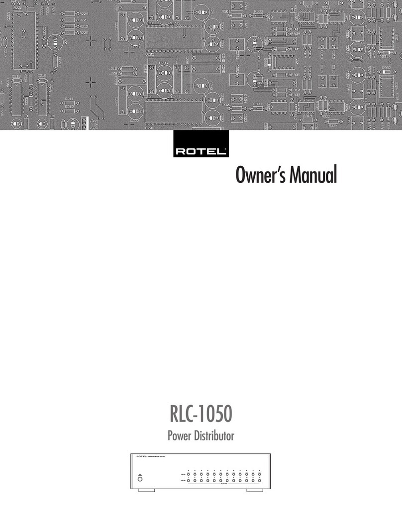 Rotel RLC-1050 owner's manual
