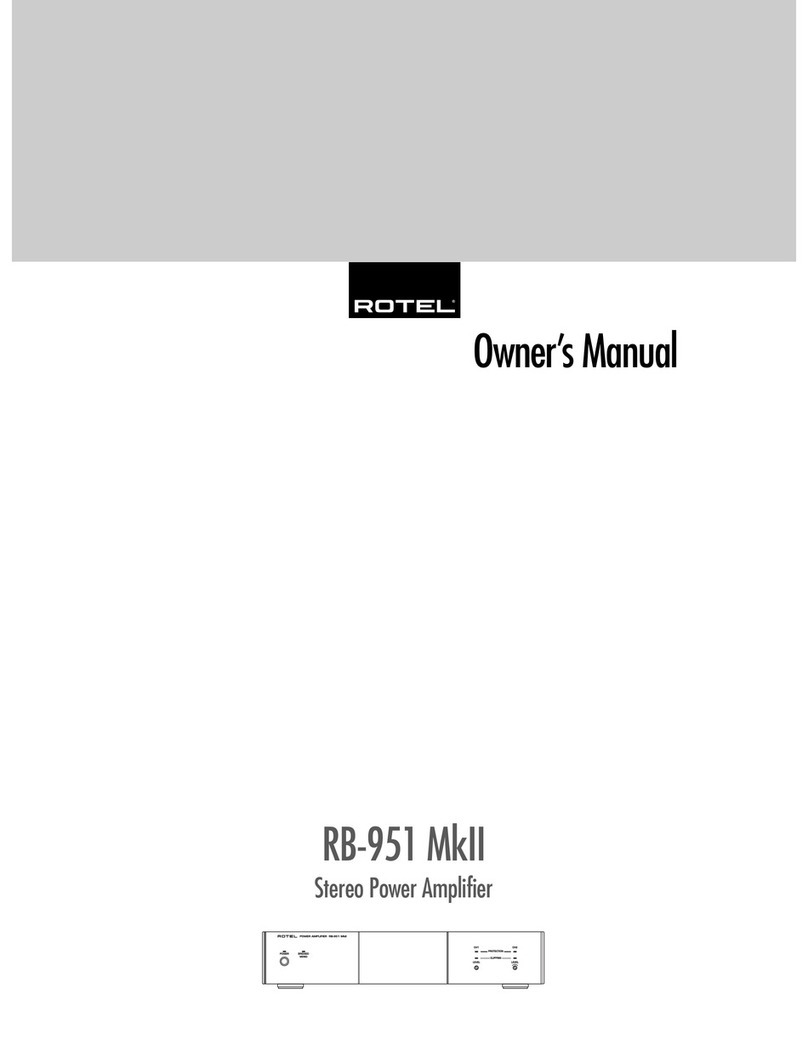 Rotel RB-951 mkII owner's manual