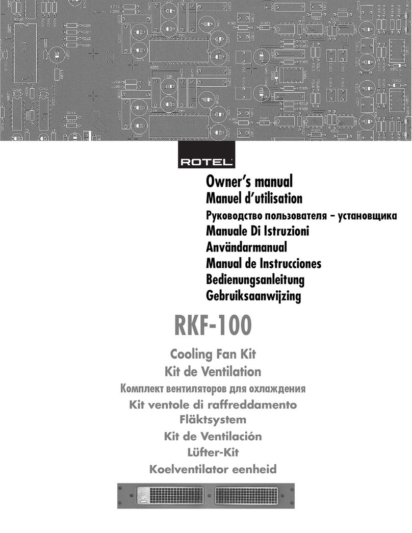 Rotel RKF-100 owner's manual