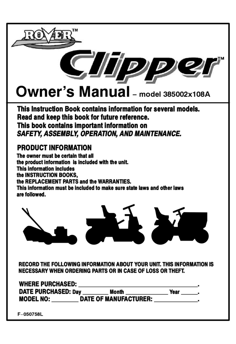 Rover Clipper 385002X108A User manual