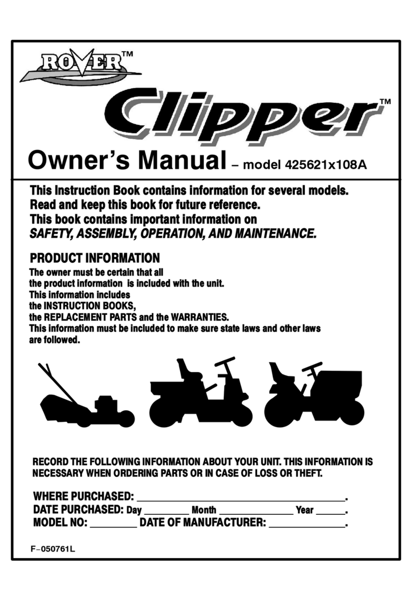 Rover Clipper 425621x108A User manual
