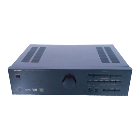 Rotel RSP-985 User manual Rotel RSP-985 User manual