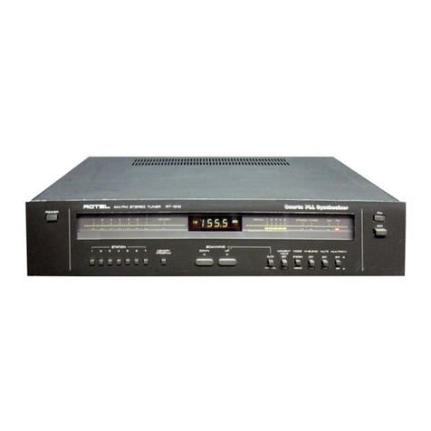 Rotel RT-1010 owner's manual