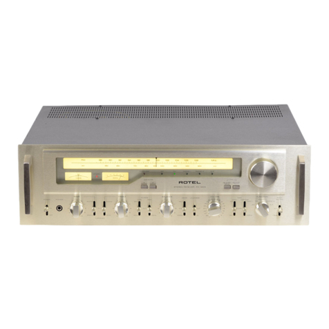 Rotel RX-1203 User manual Rotel RX-1203 User manual