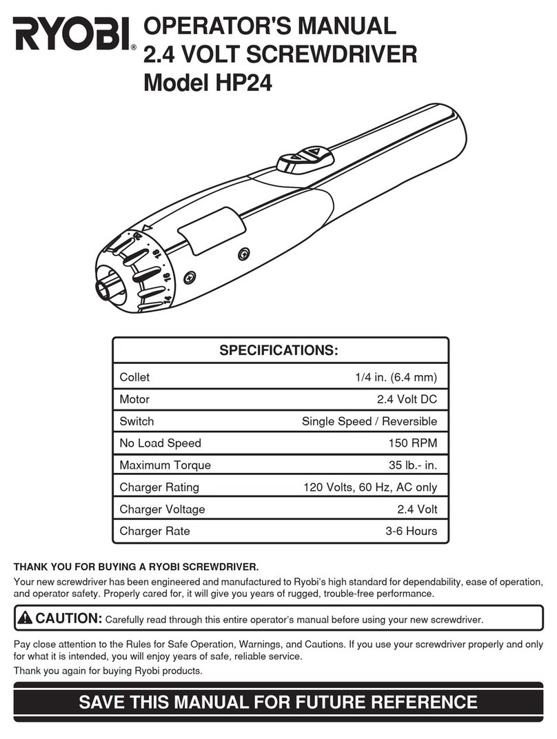 Ryobi HP24 Operator's manual