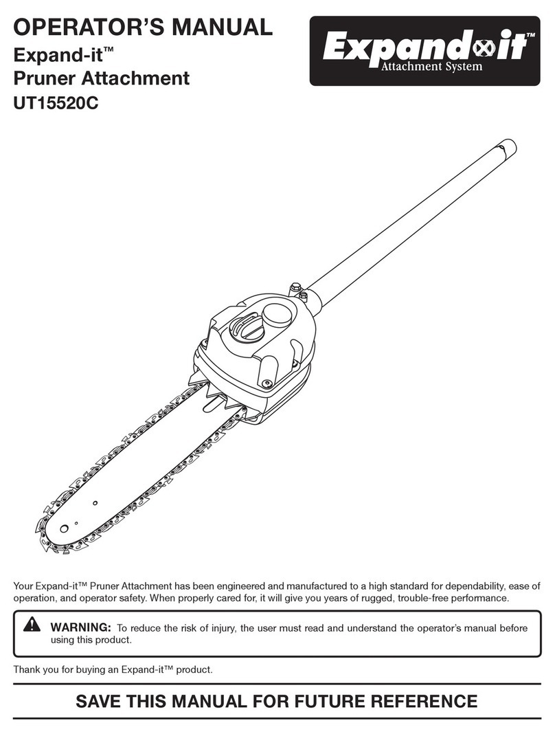 Expand-it Expand-it UT15520C Operator's manual