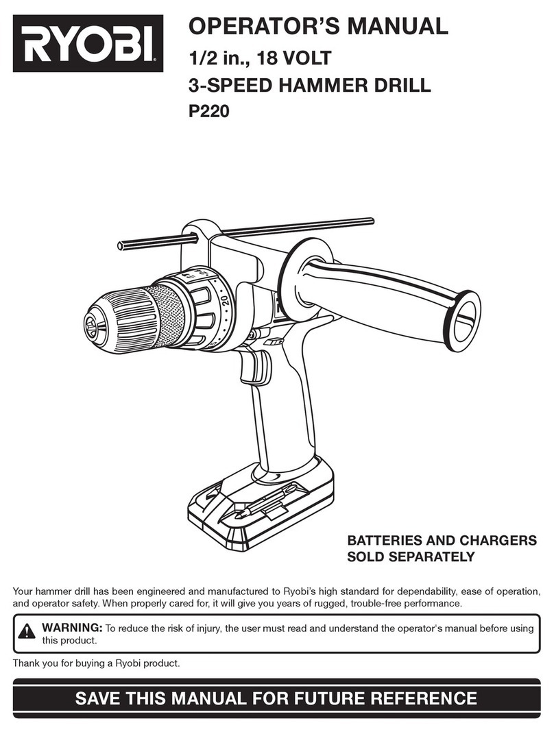 Ryobi P220 Operator's manual