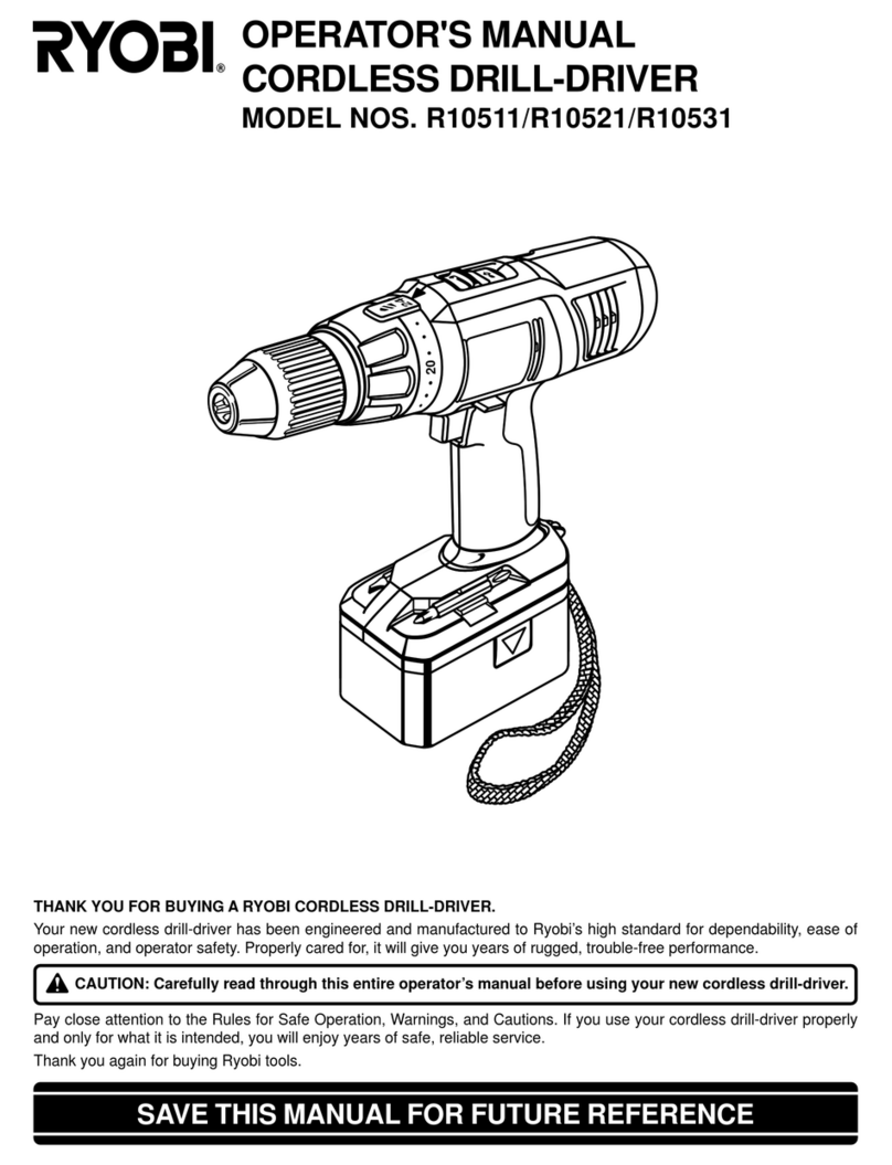 Ryobi R10511 User manual