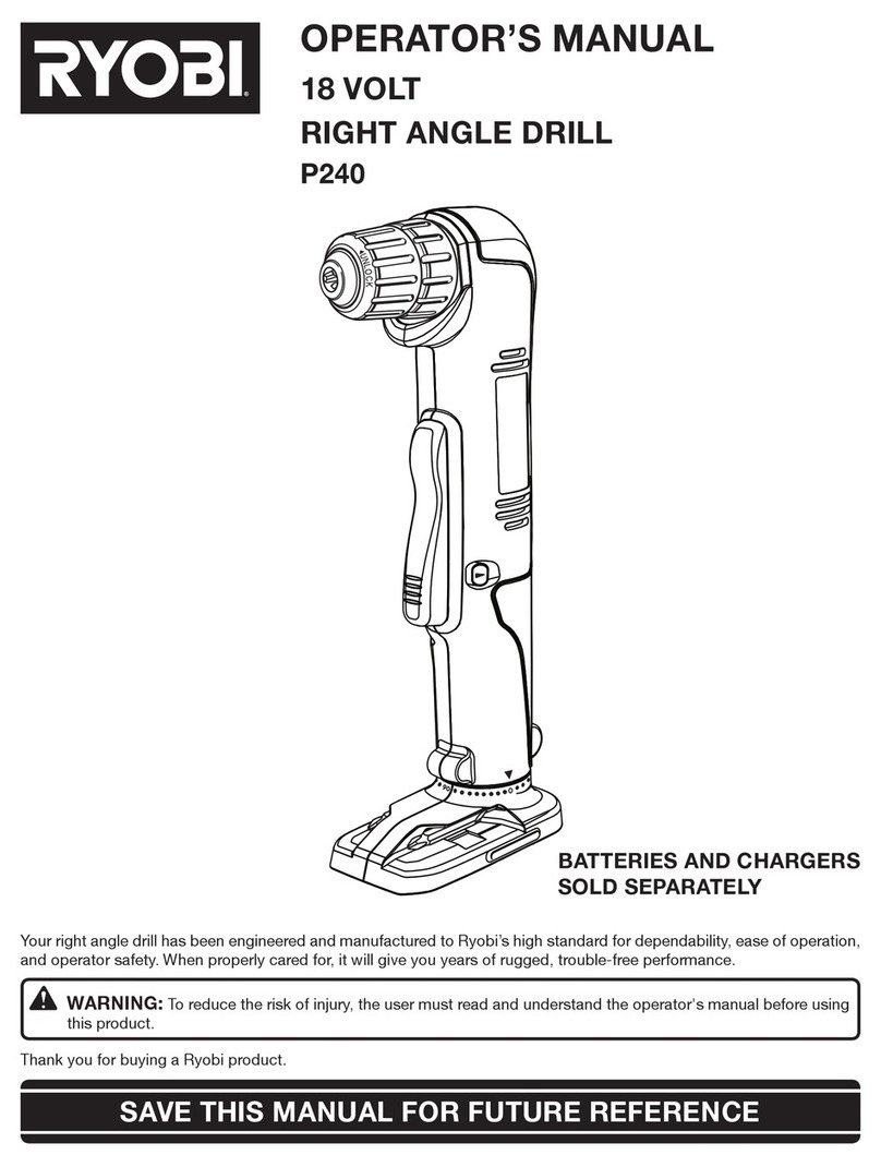 Ryobi P240 Operator's manual