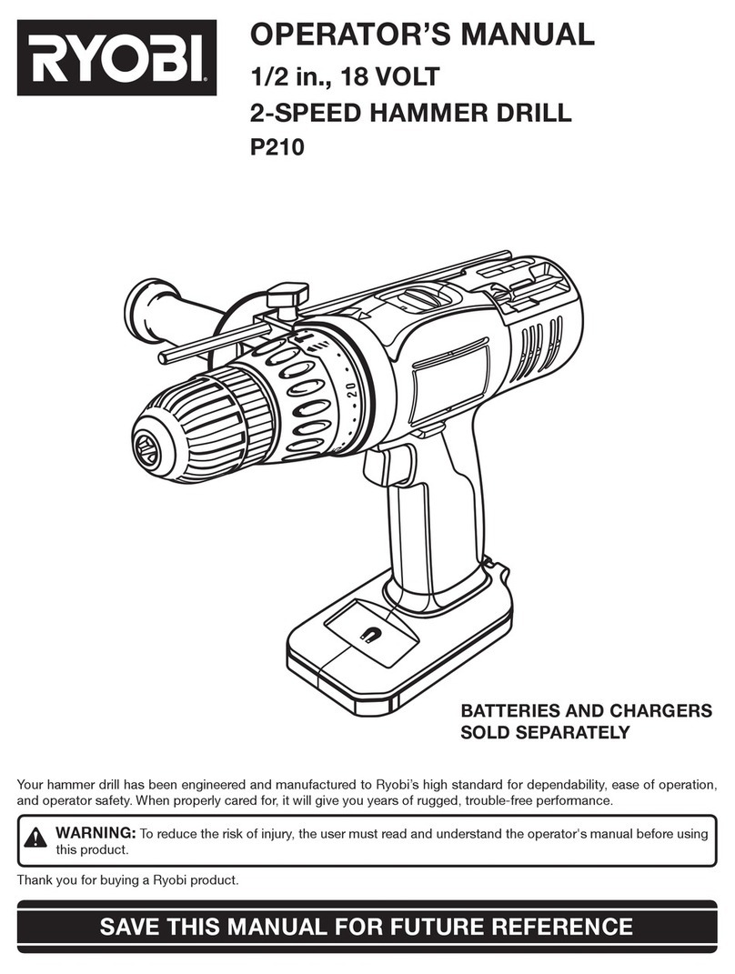 Ryobi P210 User manual