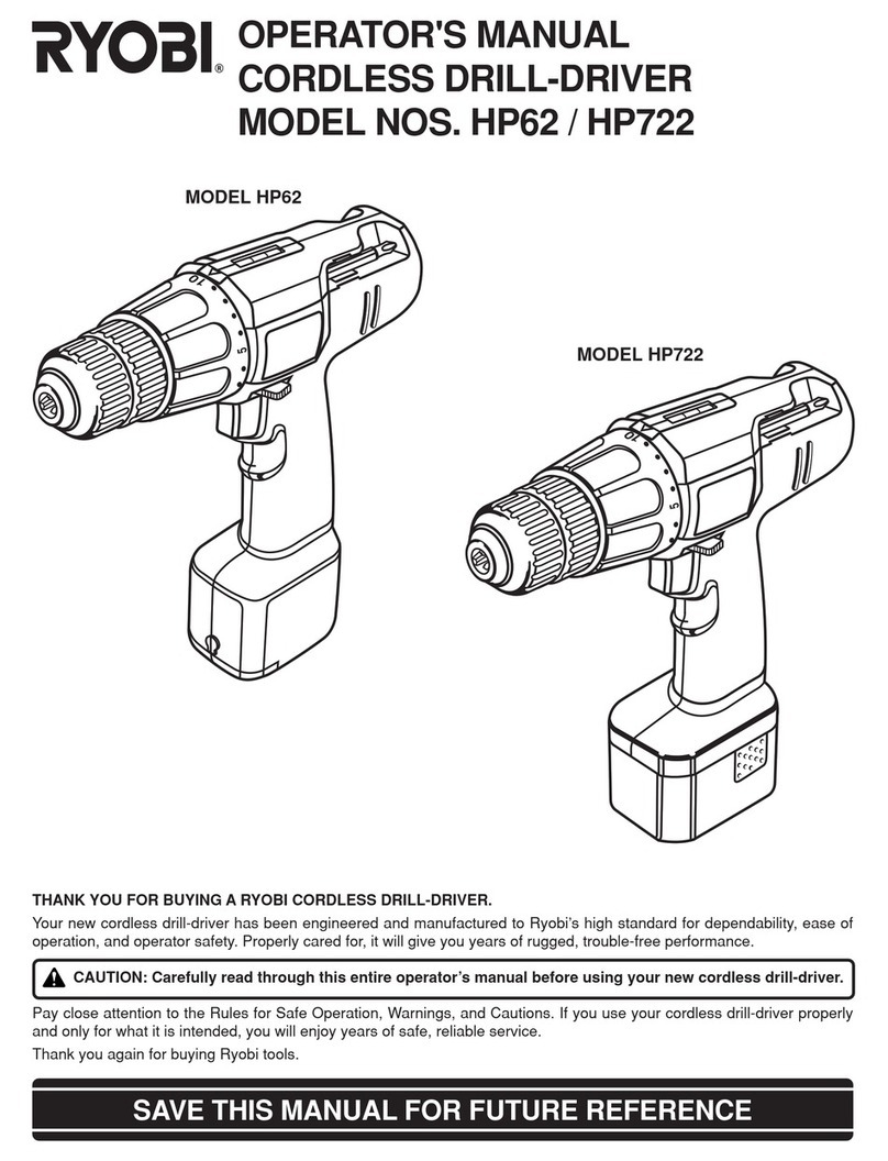 Ryobi HP62 User manual