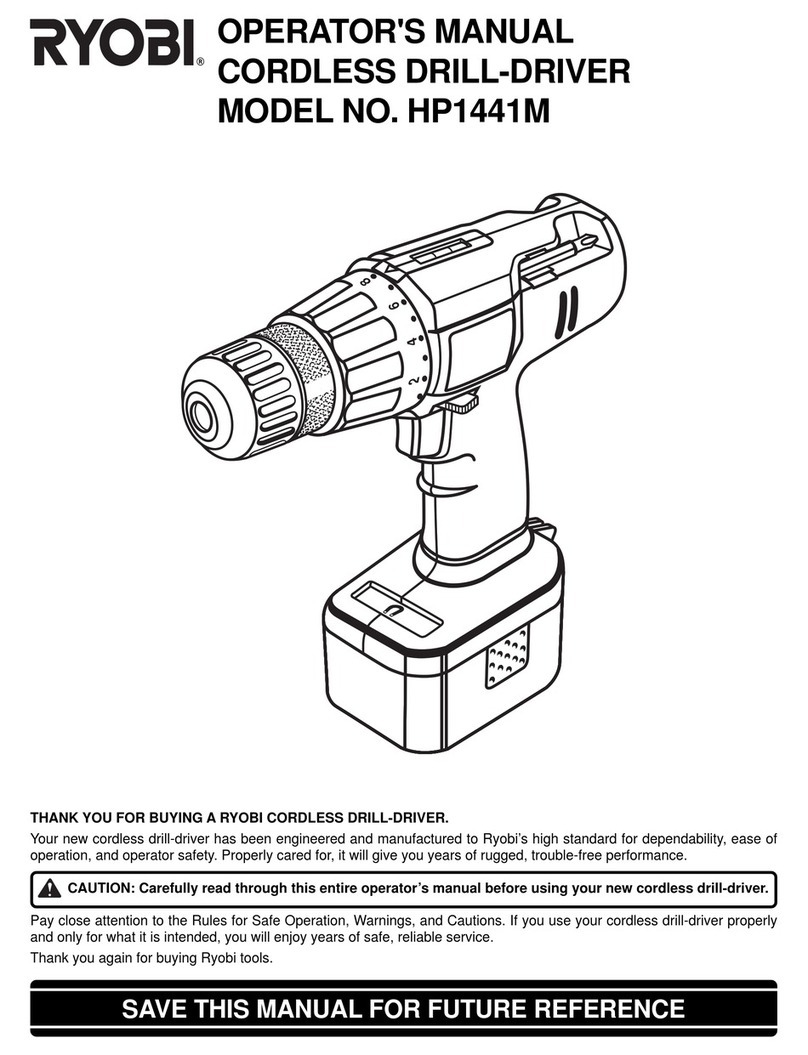 Ryobi HP1441M Operator's manual