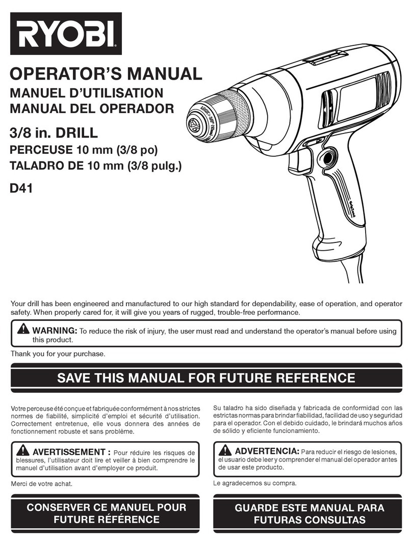 Ryobi D41K Operator's manual