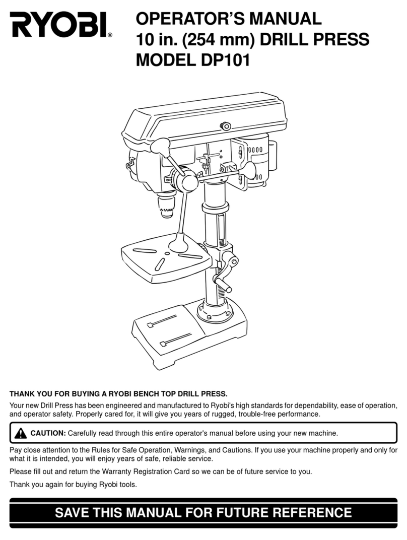 Ryobi DP101 Operator's manual