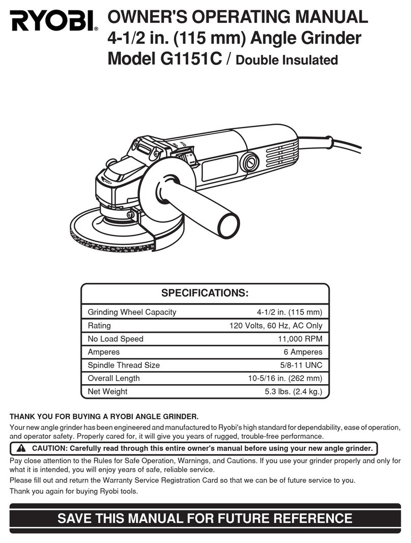 Ryobi G1151C Operation manual