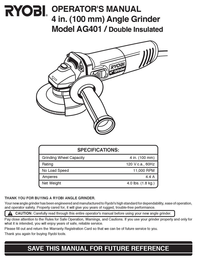 Ryobi AG401 User manual Ryobi AG401 User manual