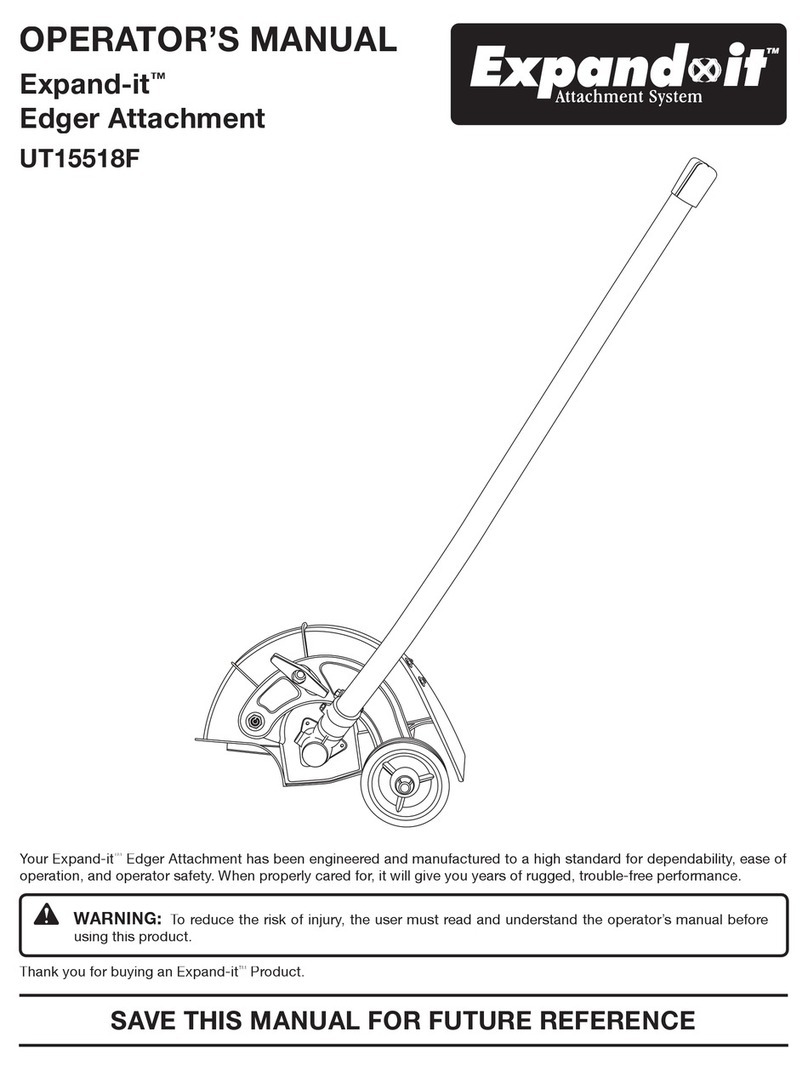 Expand-it Expand-it UT15518F Operator's manual