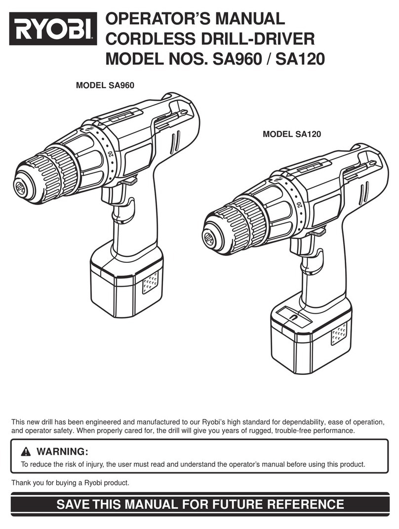 Ryobi SA120 User manual