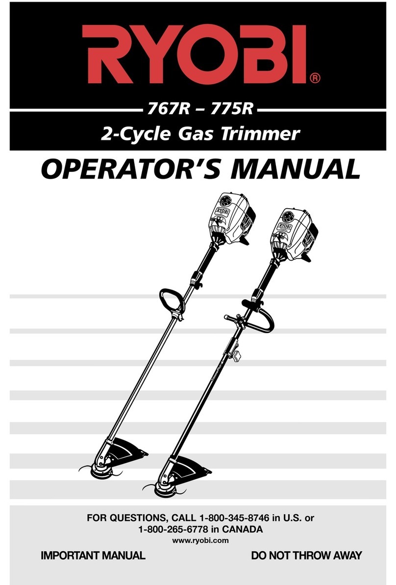 Ryobi 767r Operator's manual
