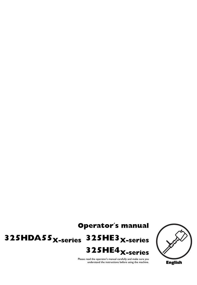Husqvarna 325HDA55X-Series, 325HE3X-Series, 325HE4X-Series,... Operator's manual Husqvarna 325HDA55X-Series, 325HE3X-Series, 325HE4X-Series,... Operator's manual