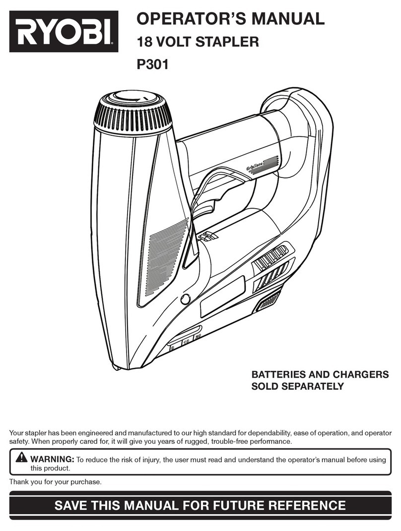 Ryobi P301 Operator's manual