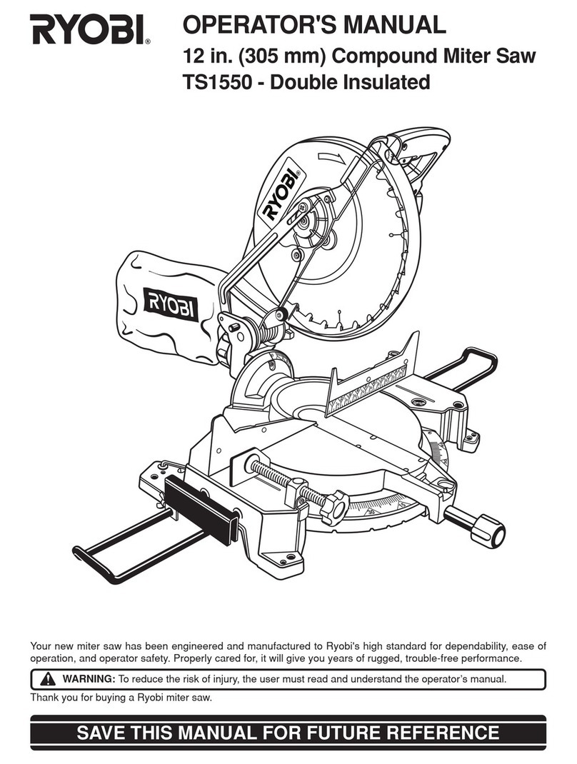 Ryobi TS1550 Operator's manual