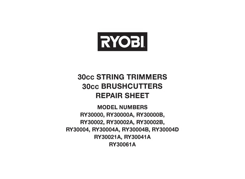 Ryobi RY28020 Repair sheet