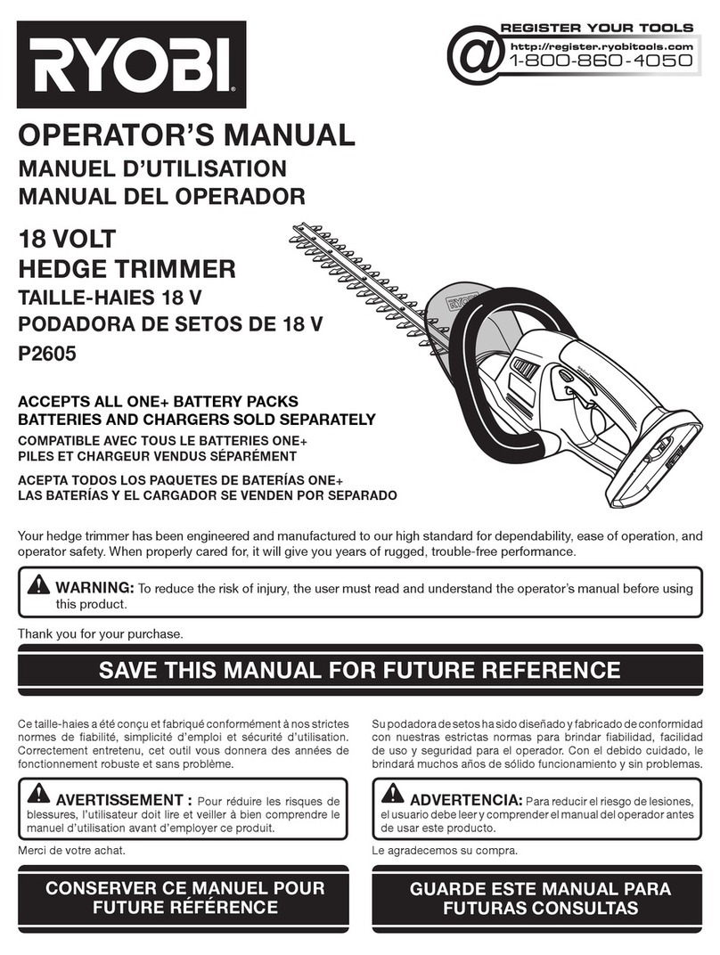 Ryobi P2605 Operator's manual