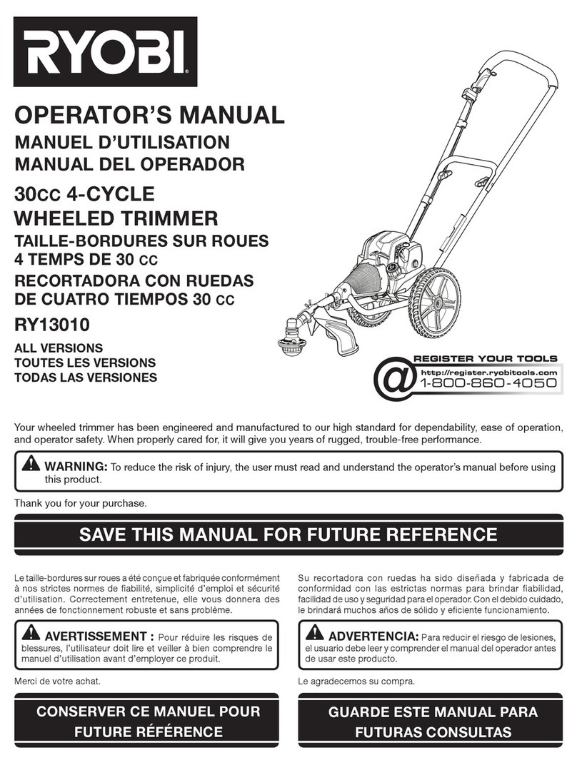 Ryobi RY13010 User manual