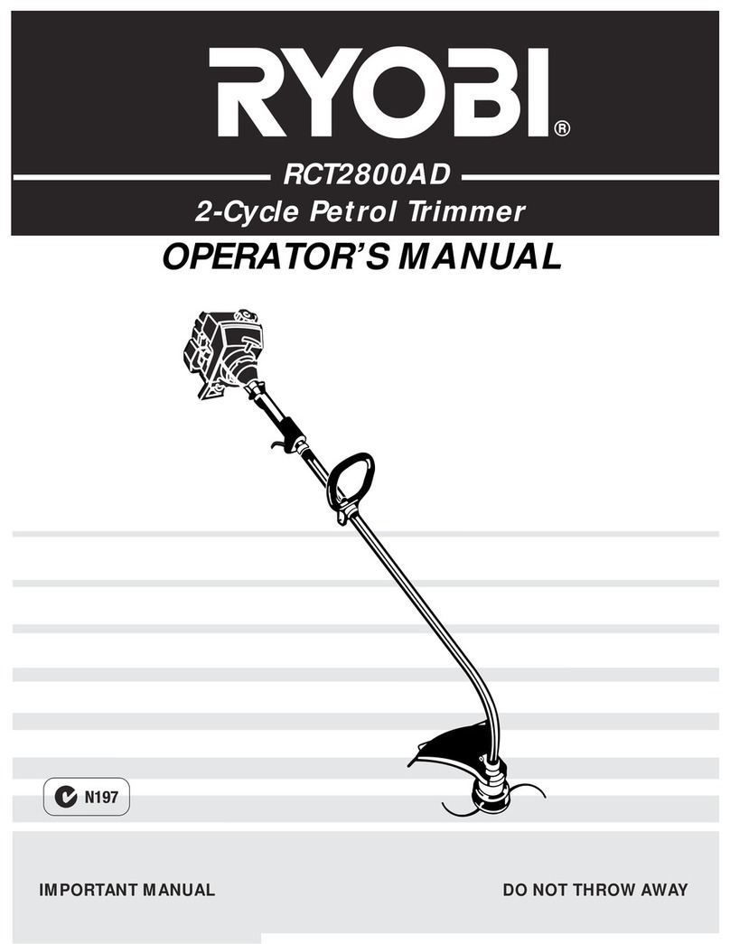 Ryobi RCT2800AD Operator's manual