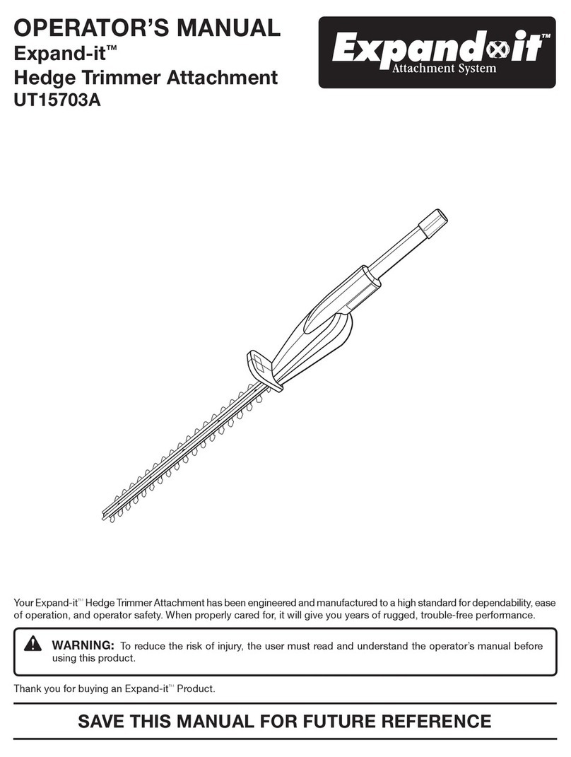 Expand-it Expand-it UT15703A Operator's manual