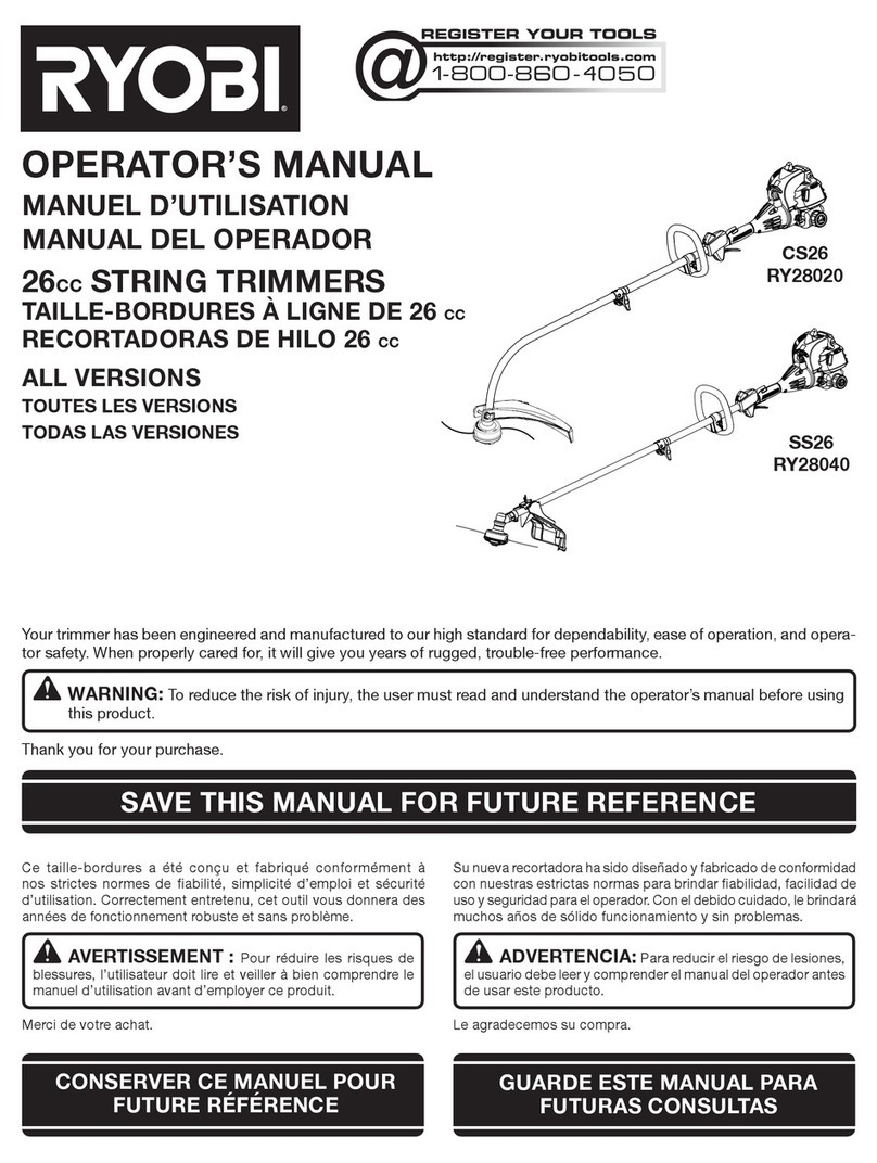 Ryobi CS26 RY28020 Operator's manual