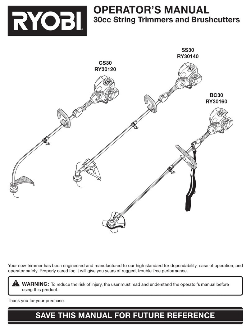 Ryobi BC30 RY30160 Operator's manual