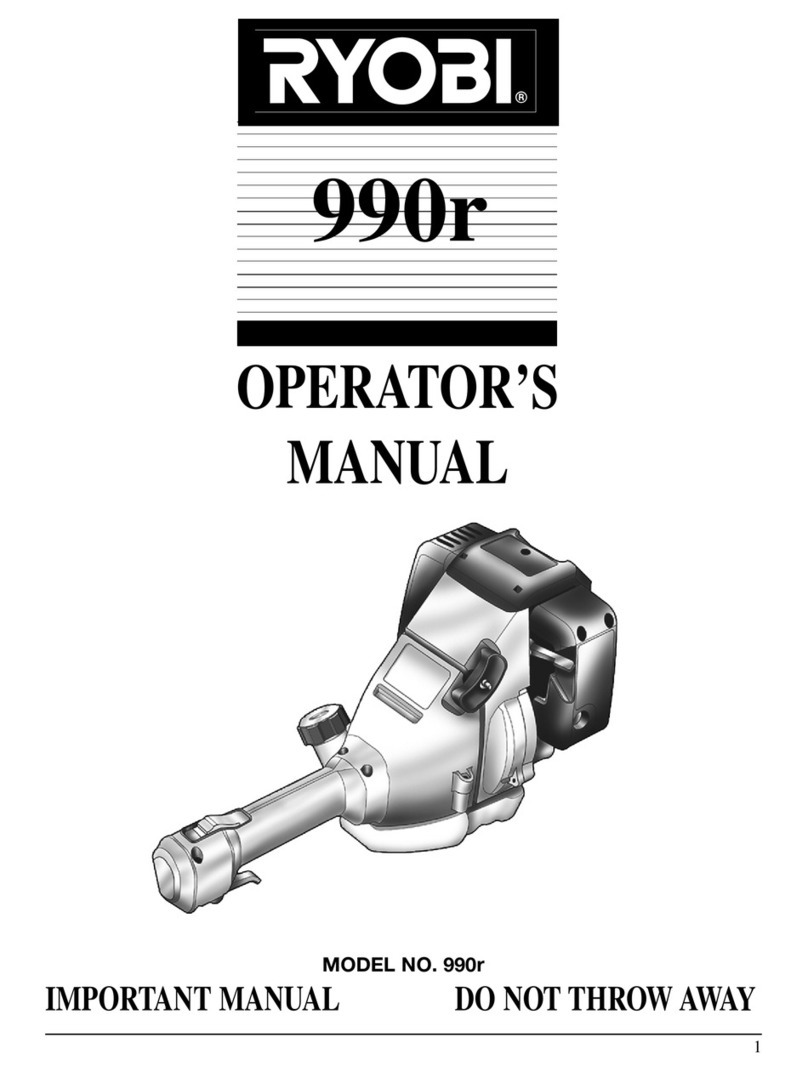 Ryobi 990r User manual Ryobi 990r User manual