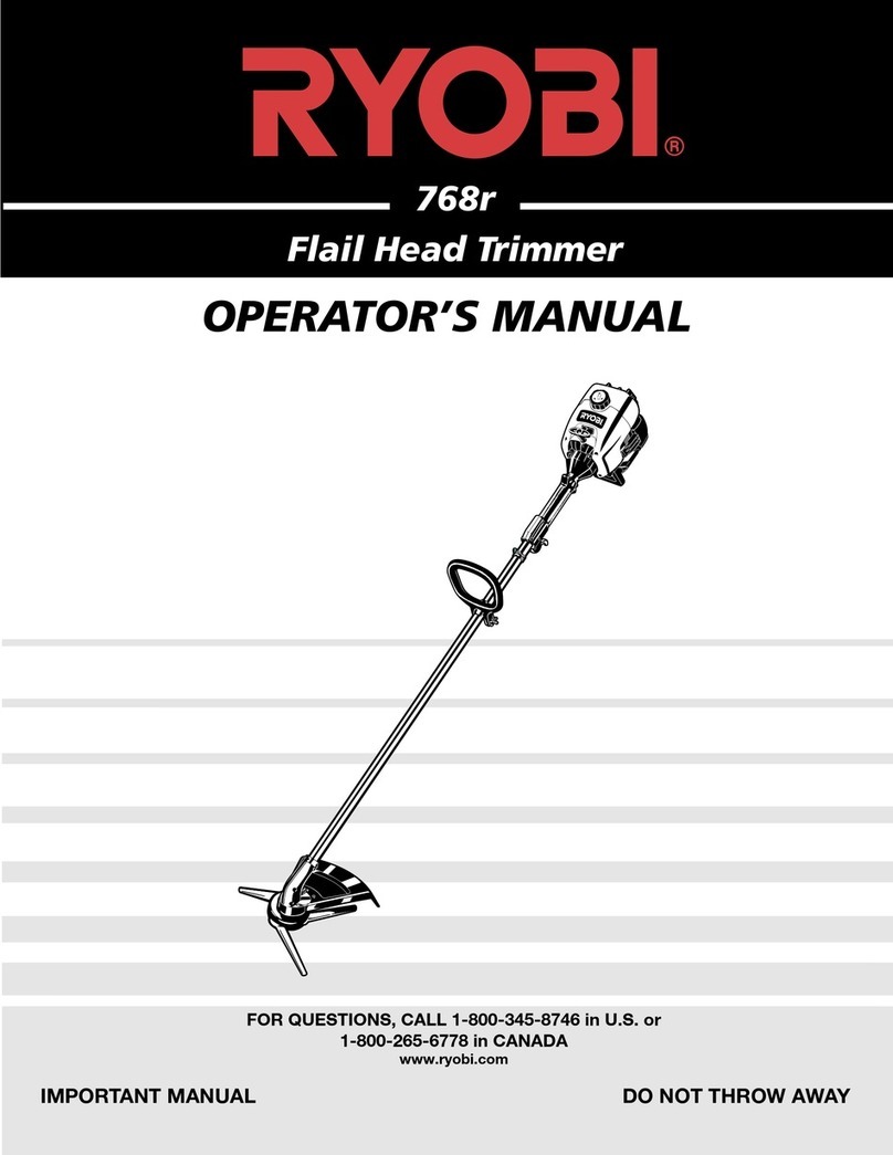 Ryobi 768r Operator's manual