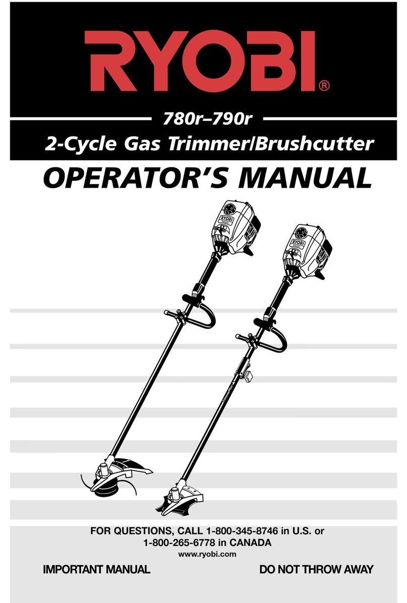 Ryobi 780r Operator's manual