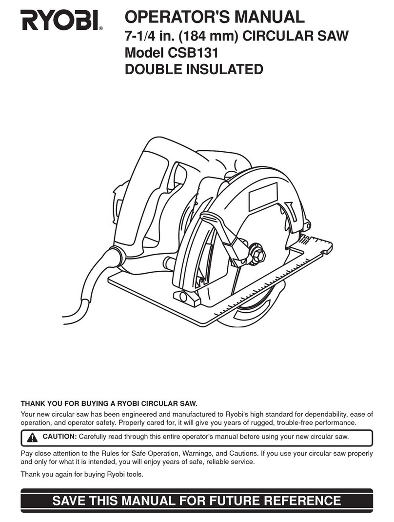 Ryobi csb131 Operator's manual